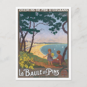 Vintage La Baule Les Pins Postcard
