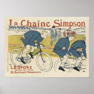 Vintage La Chaine Simpson Poster