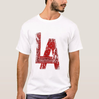 vintage la red bandanna gangster los angeles hipho T-Shirt