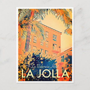 Vintage La Valencia Hotel Travel Postcard