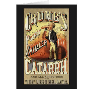 Vintage Label Art, Crumb's Pocket Asthma Inhaler
