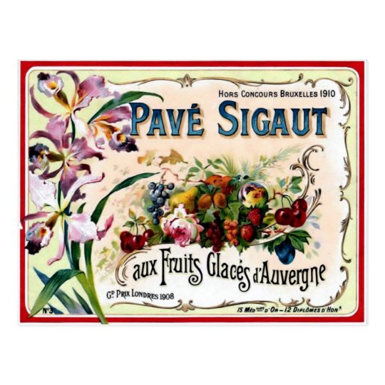 Vintage Label Postcard