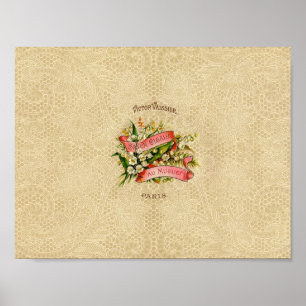 Vintage label poster