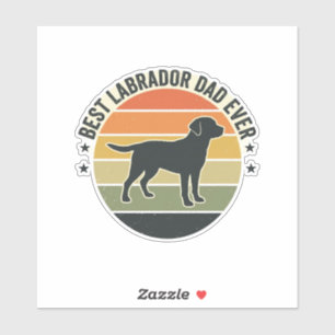 Vintage Labrador Dad Sunset Dog Vector Shirt_1