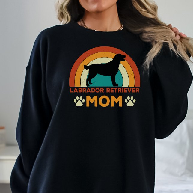 Vintage Labrador Dog Mum Sunset  Sweatshirt (Creator Uploaded)