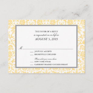 Vintage Lace Affair  RSVP Card