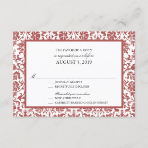 Vintage Lace Affair RSVP Card