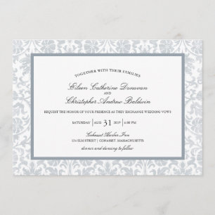Vintage Lace Affair   Wedding Invitation