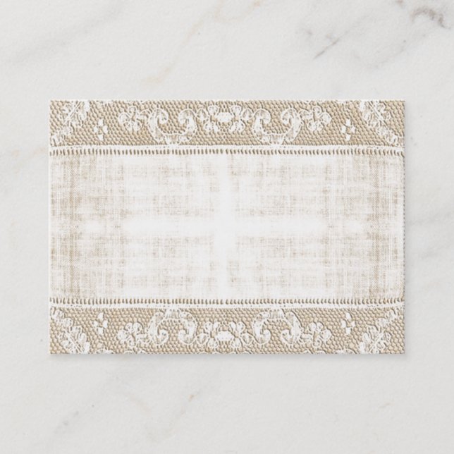 Vintage Lace Business Card (Front)