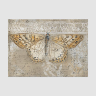 Vintage Lace Butterfly Tissue Paper
