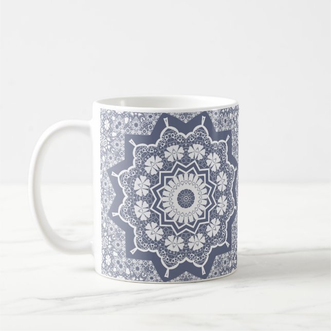 Vintage lace coffee mug (Left)