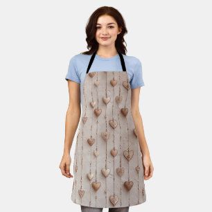 Vintage Lace Heart Strings Apron