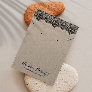 Vintage Lace Jewellery Earring Necklace Display