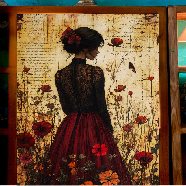 Vintage Lace Lady Decoupage Tissue Paper (Creator Uploaded)