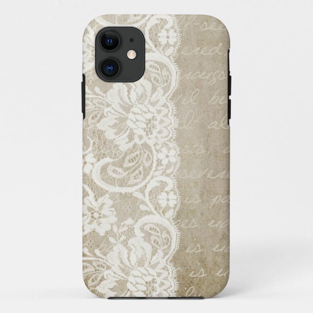 Vintage Lace Old World Iphone Case (Back)