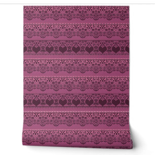 Vintage lace pink brown openwork for decoration wallpaper