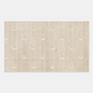 Vintage Lace Polka Dots Rectangular Sticker