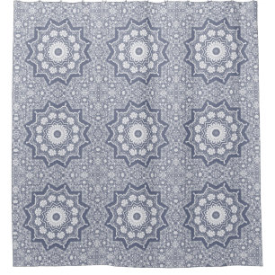 Vintage lace shower curtain