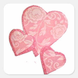 Vintage Lace Trio Square Sticker