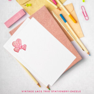 Vintage Lace Trio Stationery