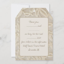 Vintage Lace Wedding Invitation
