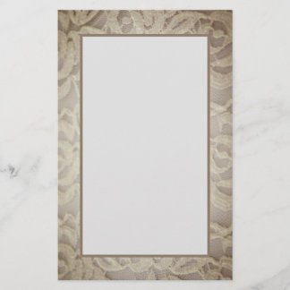 Vintage Lace Wedding Scrapbook Stationery Paper