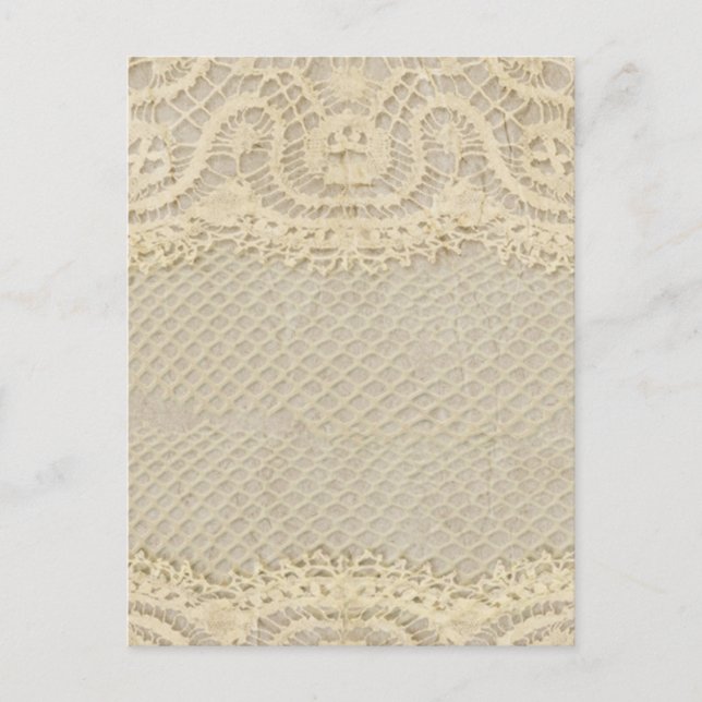 Vintage Lace Yellow Doily Postcard (Front)