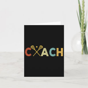 Vintage Lacrosse Coach Lacrosse Team Coach Retro Card