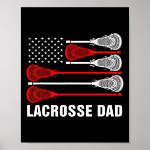 Vintage Lacrosse Dad Poster