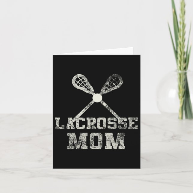 Vintage Lacrosse Mum  Card (Front)