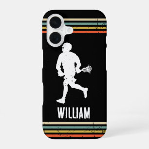 Vintage Lacrosse Personalised iPhone 16 Case