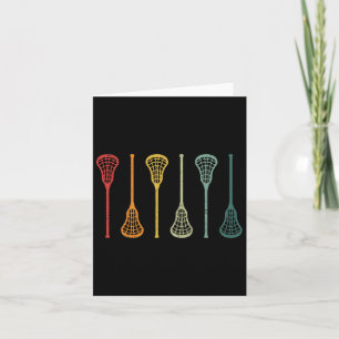 Vintage Lacrosse Sticks Funny Lacrosse Player Men Card