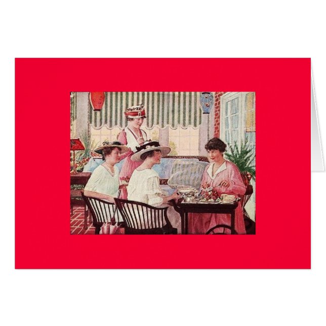 Vintage Ladies at Tea (Front Horizontal)