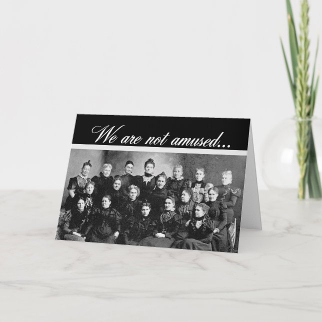 Vintage Ladies' Group Happy Birthday Humor Card (Front)