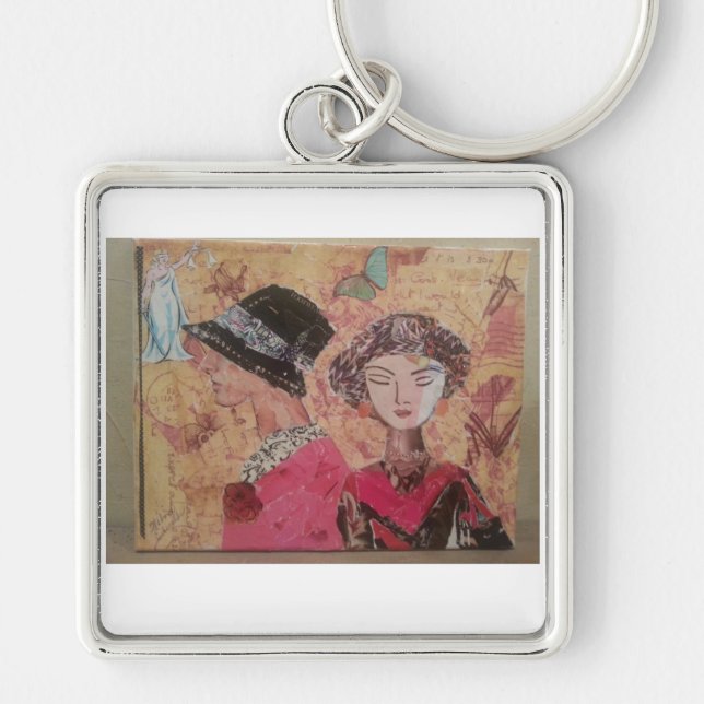 Vintage Ladies Keychain (Front)