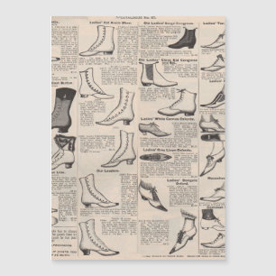 Vintage Ladies' Shoes Catalogue - 1900s Fashion
