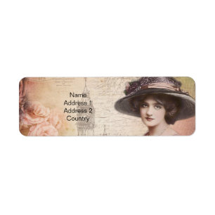 Vintage Lady Address Labels – Personalized