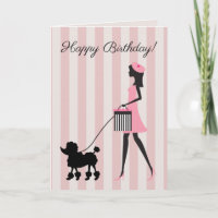 Vintage Lady Happy Birthday
