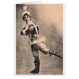 Vintage Lady Ice Skater,