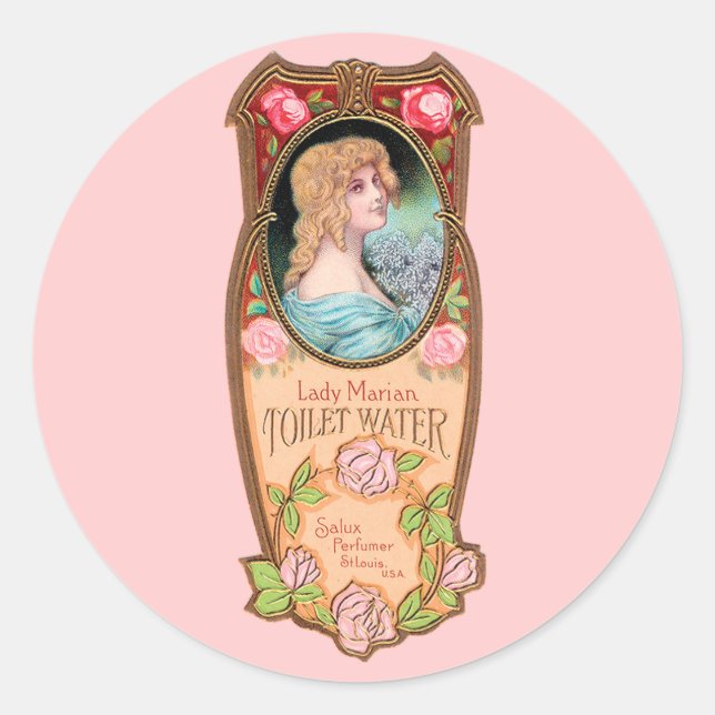Vintage Lady Marian Toilet Water Label (Front)