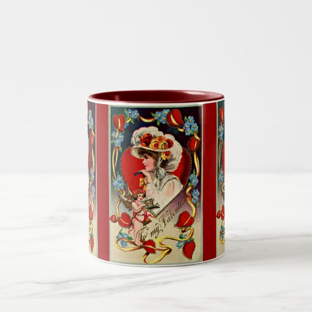 Vintage Lady My Valentine Mug (Center)