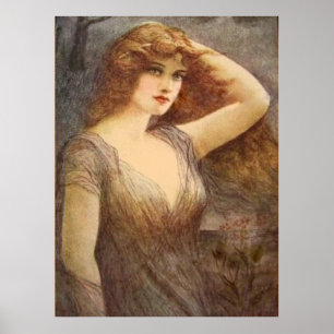 Vintage Lady Poster