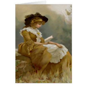 Vintage Lady Reading
