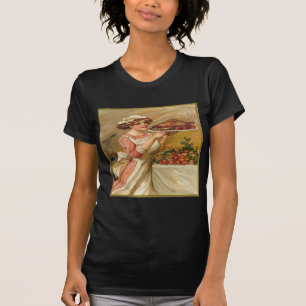 Vintage, Lady serving Thanksgiving Turkey T-Shirt