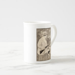 Vintage Lady Winchester Art Nouveau Shotgun Mug