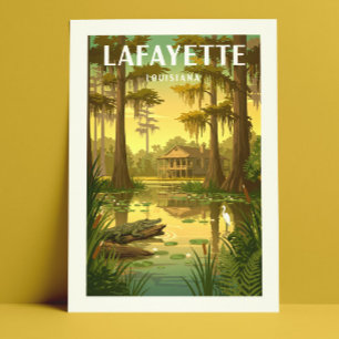 Vintage Lafayette Louisiana Postcard