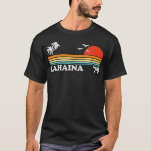 Vintage Lahaina Maui Hawaii Beach Retro Hawaiian 7 T-Shirt