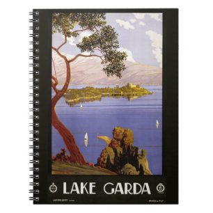 Vintage Lake Garda Italy notebook