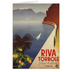 Vintage Lake Garda Riva Torbole Italy Tourism