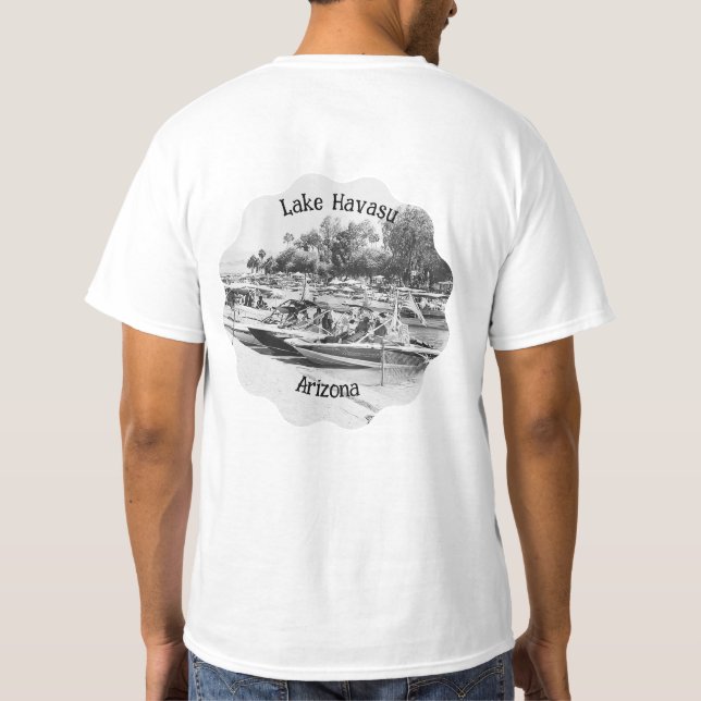 Vintage Lake Havasu Channel   T-Shirt (Back)